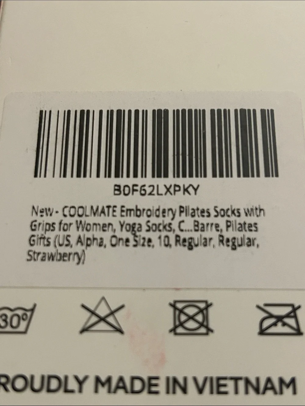 Cool Mates embroidery socks for Yoga & Pilates one size 6-10 New